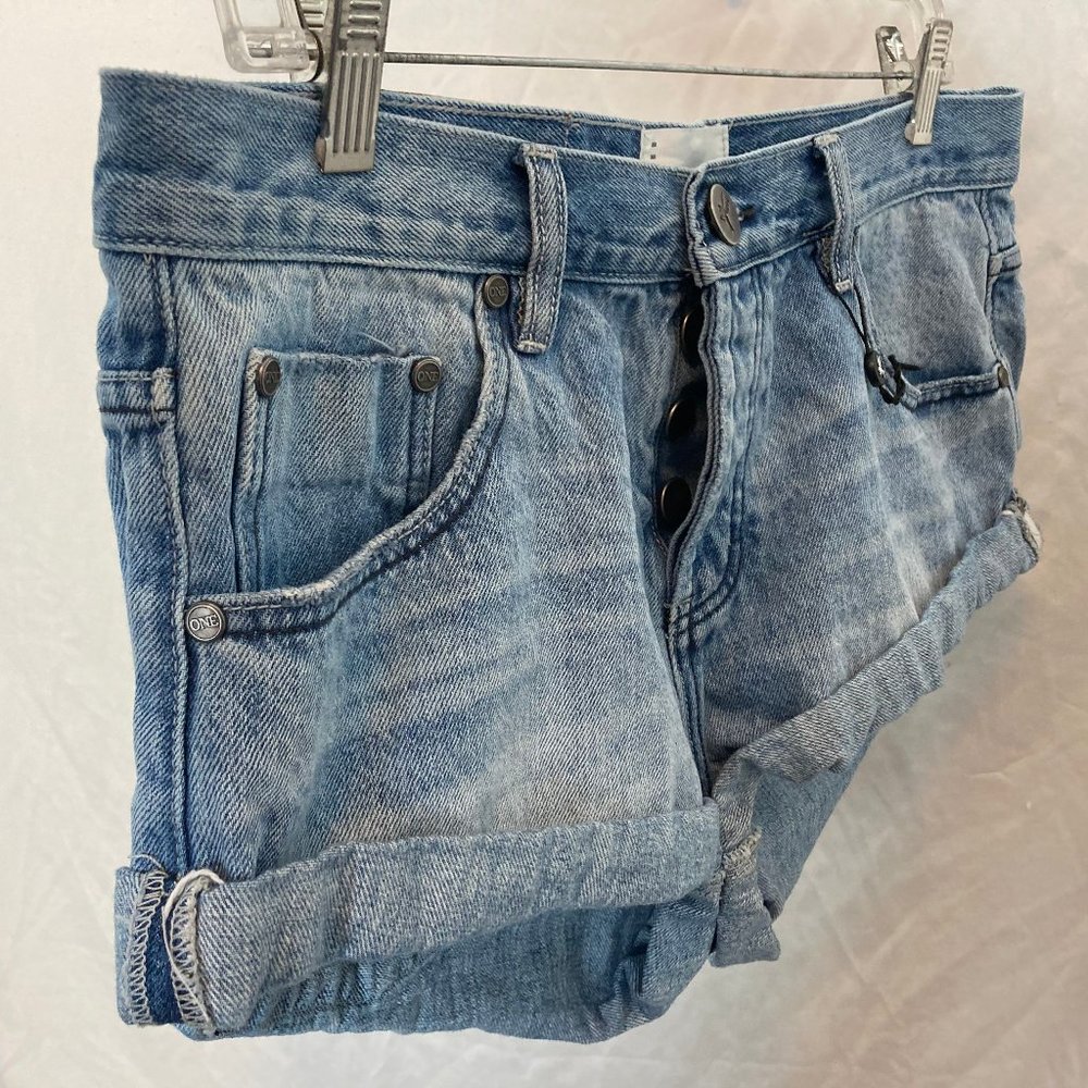 One Teaspoon Light Wash Bandits NWT Size 29 - Picture 6 of 6